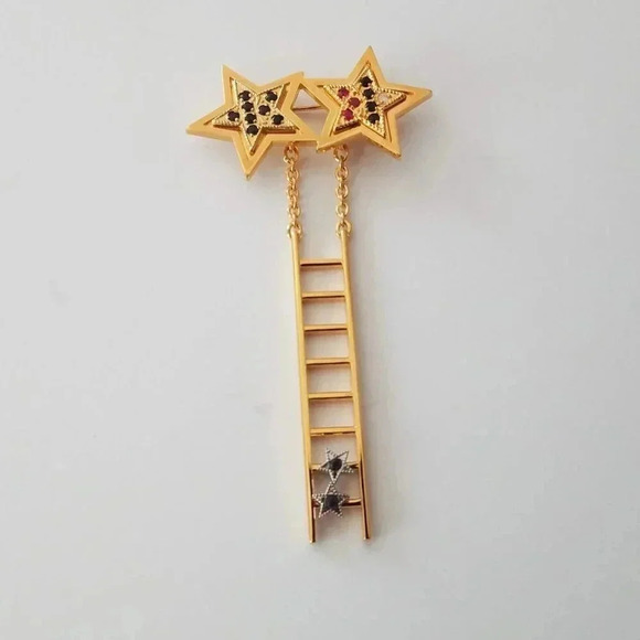 Mary Kay Jewelry - Vintage Mary Kay STAR Ladder Pin Sapphires